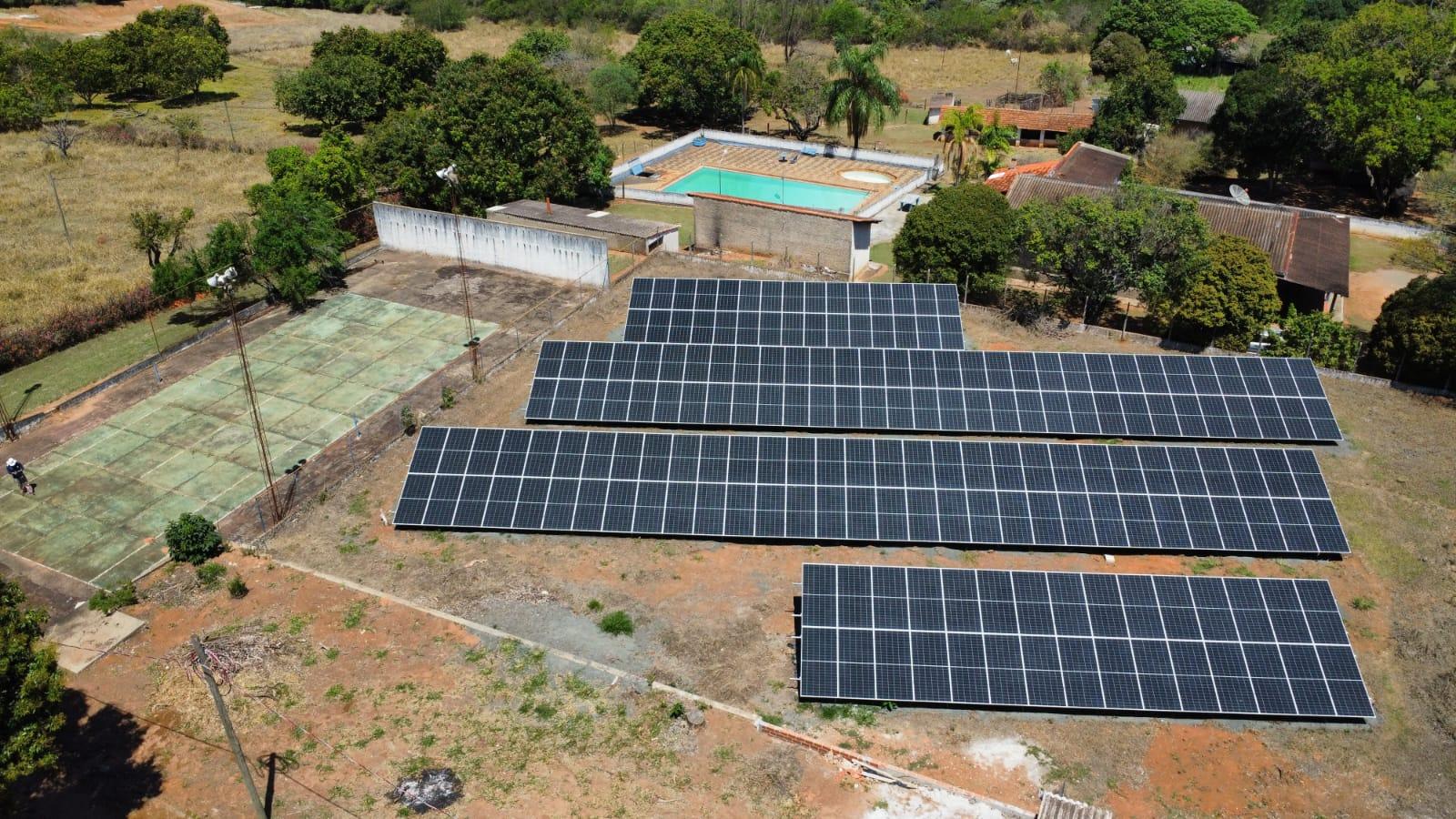 Usina em solo · área de lazer